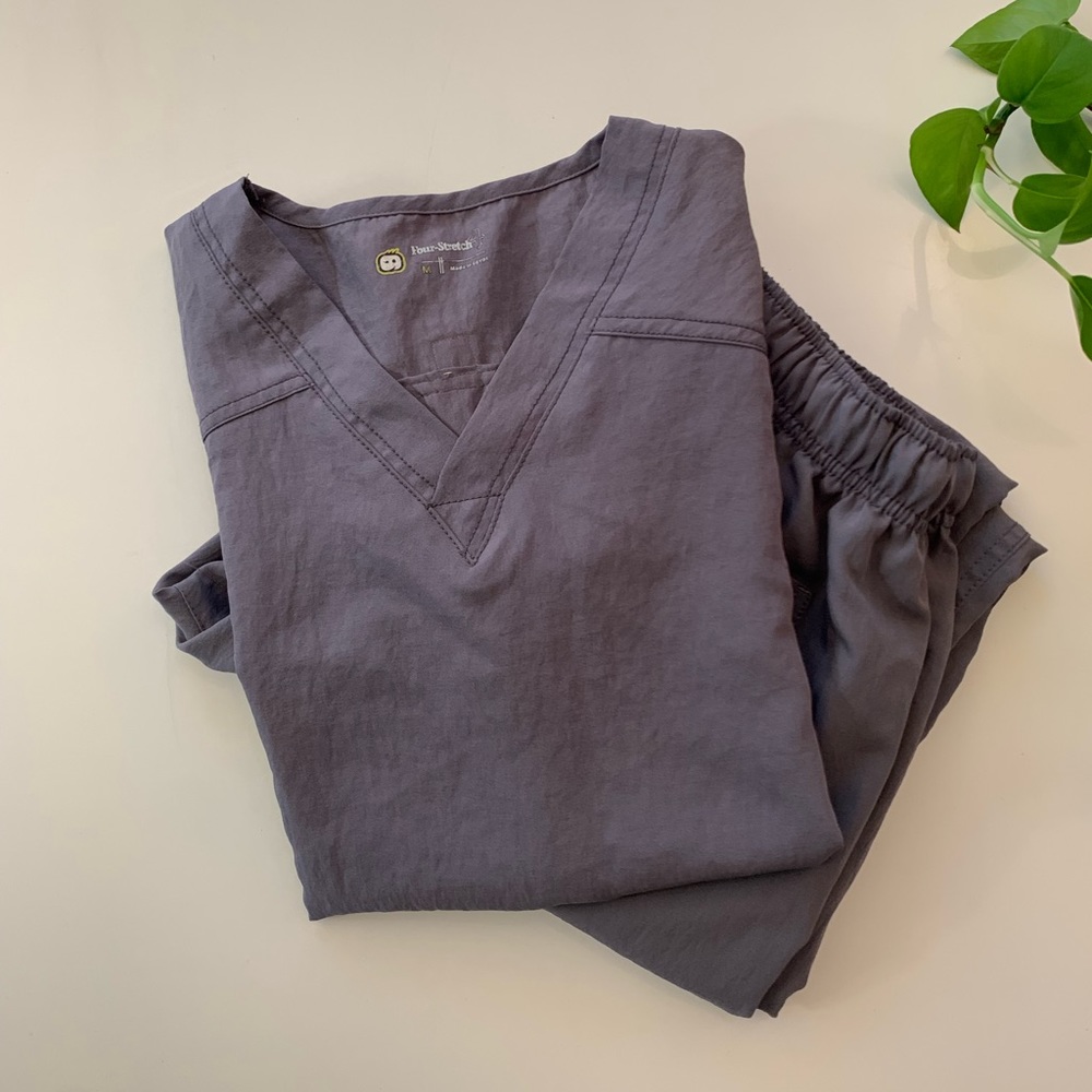 Four Stretch Gray Scrubs